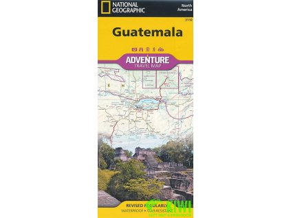 mapa Guatemala 1:500 t. National Geographic voděodolná