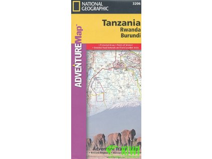 mapa Tanzania 1:1,315 mil. National Geographic voděodolná