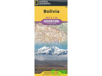 mapa Bolivia 1:1,415 mil. National Geographic voděodolná