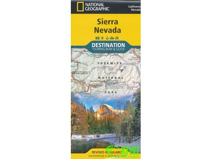 mapa Sierra Nevada 1:543 t. National Geographic voděodolná