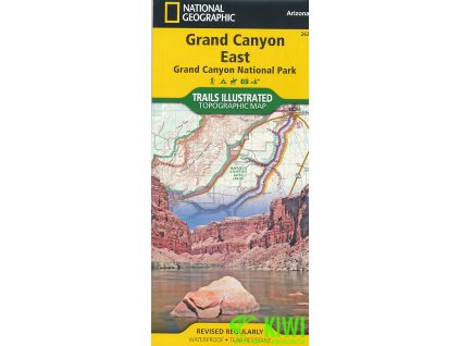 mapa Grand Canyon east 1:90 t. voděodolná