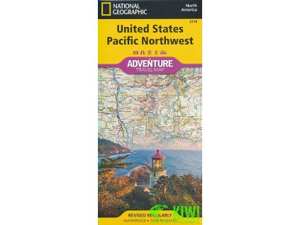 mapa USA-Pacific Northwest 1:1,3 mil. voděodolná