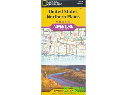 mapa USA-Northern Plains 1:1,3 mil. voděodolná