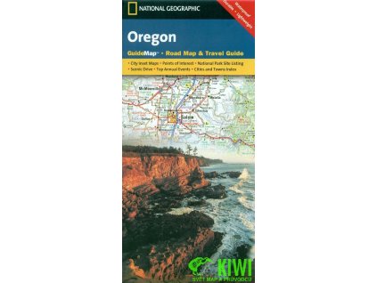 mapa Oregon 1:1 330 t. NG voděodolná