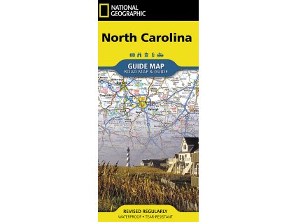 mapa North Carolina voděodolná