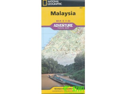 mapa Malaysia (Malajsie) 1:850 t.  voděodolná