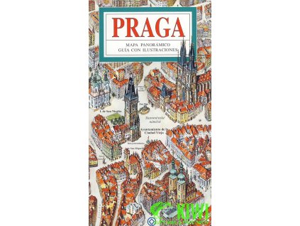 mapa Praga panorama španělsky