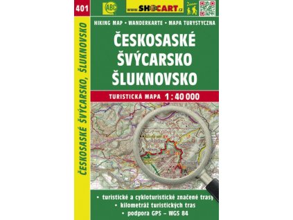 Českosaské Švýcarsko, Šluknovsko - turistická mapa č. 401