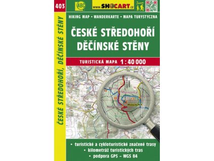 České středohoří, Děčínské stěny - turistická mapa č. 403