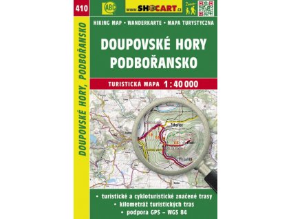Doupovské hory, Podbořansko - turistická mapa č. 410