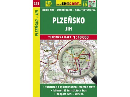 Plzeňsko - jih - turistická mapa č. 415