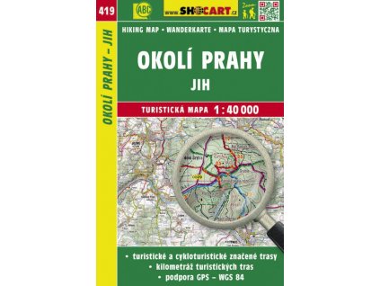 Okolí Prahy - jih - turistická mapa č. 419