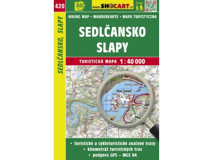 Sedlčansko, Slapy - turistická mapa č. 420