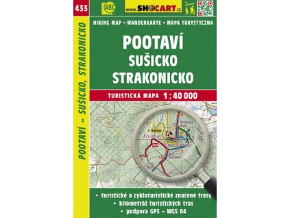 Pootaví - Sušicko, Strakonicko - turistická mapa č. 433