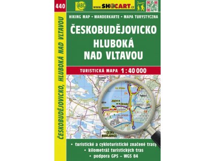 Českobudějovicko, Hluboká nad Vltavou - turistická mapa č. 440