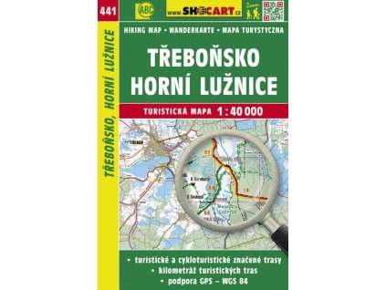 Třeboňsko, horní Lužnice - turistická mapa č. 441