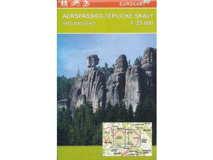 turistická a cyklomapa Adršpašsko-Teplické skály (Broumovsko) 1