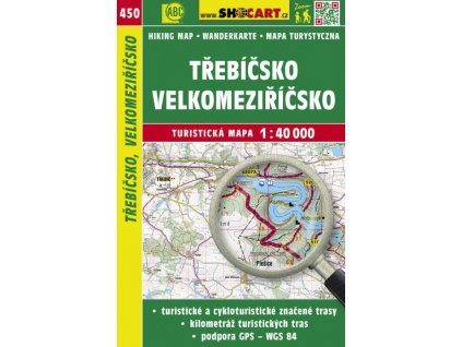 Třebíčsko, Velkomeziříčsko - turistická mapa č. 450