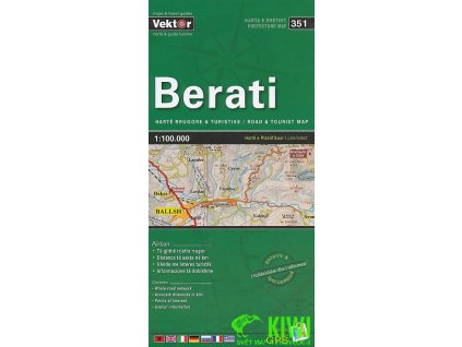 mapa Berati 1:100 t. laminovaná