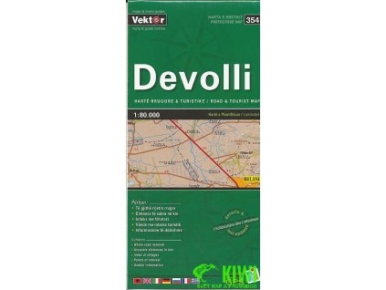 mapa Devolli 1:80 t. laminovaná