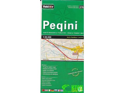 mapa Peqini 1:50 t. laminovaná