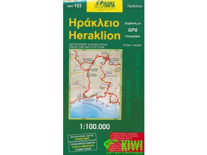 mapa Heraklion 1:100 t. (Crete/Kréta)