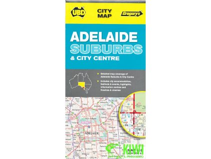 plán Adelaide Suburbs+centrum 1:100 t./1:10 t.