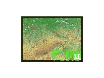 nástěnná mapa Sachsen (Sasko) 1:650 t. reliéfní 39x29 cm