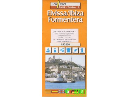 mapa Ibiza, Formentera 1:50 t.