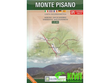 mapa Monte Pisano 1:25 t.