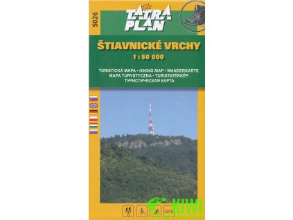 mapa Štiavnické vrchy 1:50 t.