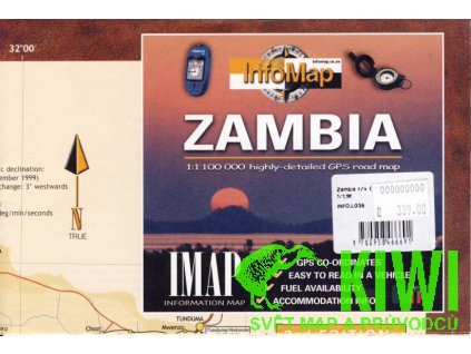 mapa Zambia 1:1,1 mil. InfoMap