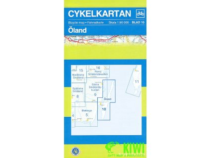 cyklomapa Öland 1:90 t.