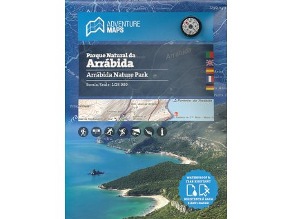 mapa Arrábida Nature Park 1:25 t. voděodolná