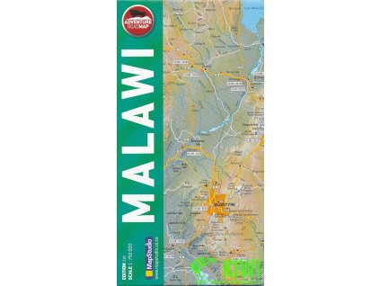 mapa Malawi 1:750 t. (plány Lilongwe, Blantyre)