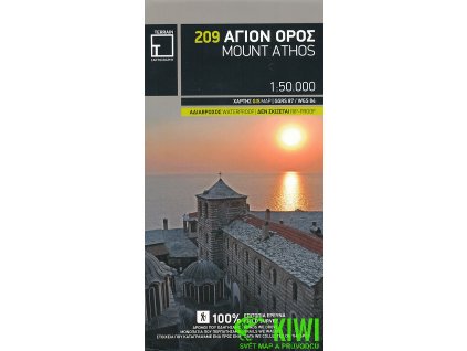 mapa Mount Athos 1:50 t. voděodolná