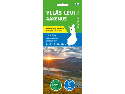 mapa Ylläs Levi Aakenus 1:25 t.   voděodolná