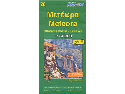mapa Meteora 1:10 t. Nakas voděodolná