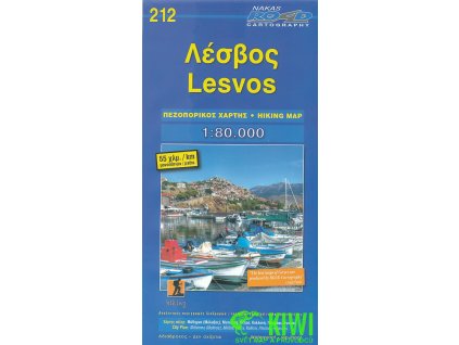 mapa Lesbos 1:80 t.