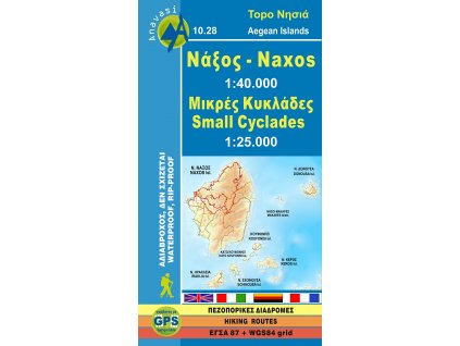 mapa Naxos 1:40 t.