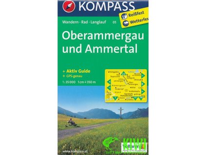 Oberammergau-Ammertal 1:35 t., německy +