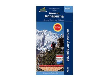 Around Annapurna - trekingová mapa