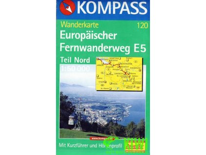 Europaischer Fernwanderweg E5 Teil Nord 1:50 t.