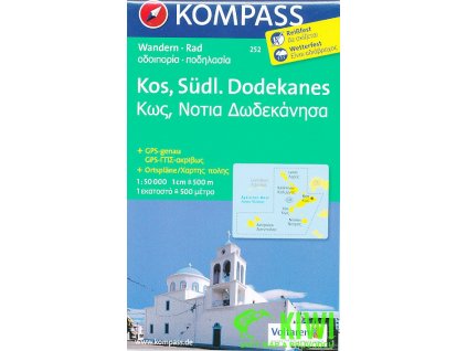 Kos,Sudliche Dodekanes 1:50 t. laminovaná