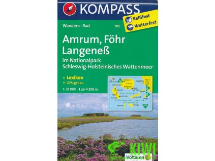 Amrum,Fohr,Langeness 1:35 t. laminovaná