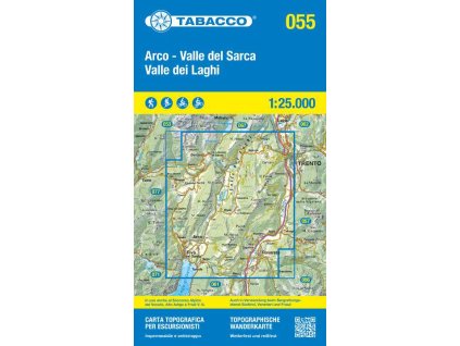 Valle del Sarca, Arco, Riva del Garda (Tabacco - 055)