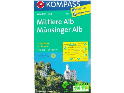 Mittlere Alb,Münsinger Alb 1:50 t. laminovaná