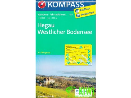 Hegau-Westlicher Bodensee 1:50 t. laminovaná
