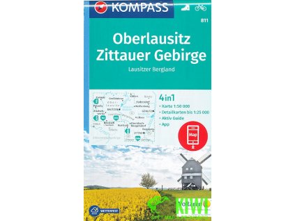 Oberlausitz Zittauer Gebirge, Lausitzer Bergland 1:50 t. l