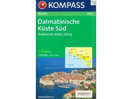 Dalmatinische Küste Süd, Dalmátské pobřeží jih (Kompass - 2903)
